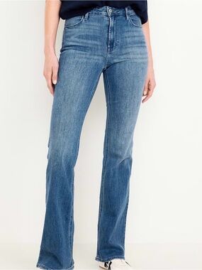 Old Navy High-Rise WOW Flare Jeans Dark Wash Women’s Size 8